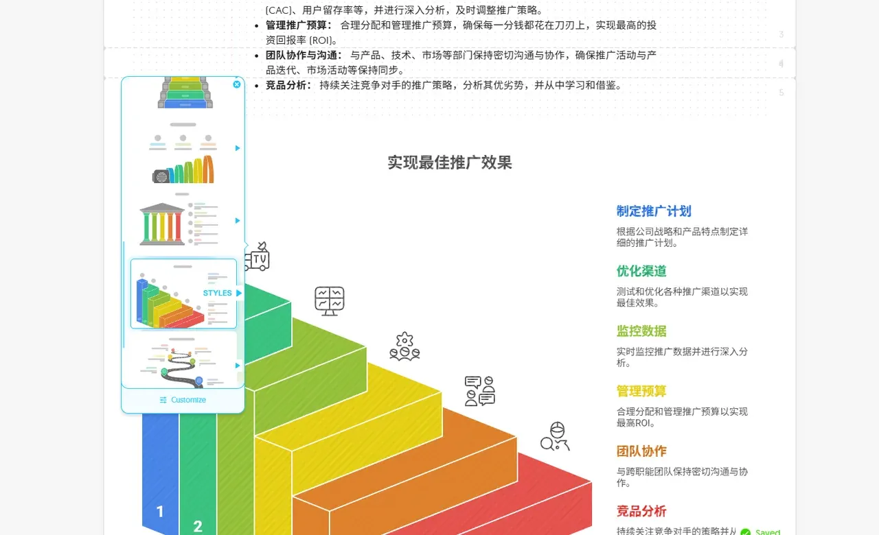 Napkin AI 生成的麦肯锡风格图表预览